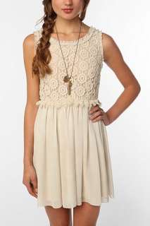 UrbanOutfitters  Staring at Stars Crochet Top Dress