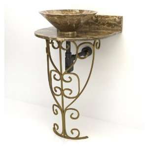   Antique Bronze Complete Pedestal Sink H1ABDEFORB