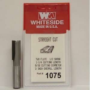  Whiteside   WS1075   9/16 2 Flute CT Straight Router Bit 