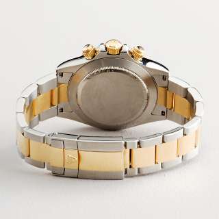 Mens Rolex Daytona Cosmograph 2Tone 18k Gold & Stainless Steel Watch 