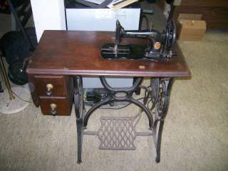 Antique Singer Treadle Sewing Machine; 1878 date  