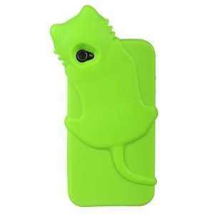   COMPATIBLE HIGH END SKIN CASE GREEN CAT Cell Phones & Accessories