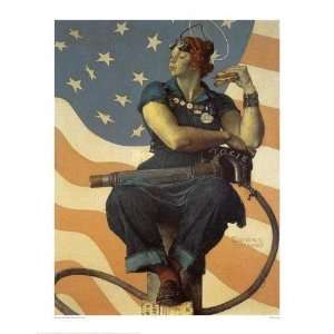 Norman Rockwell   Rosie The Riveter Giclee