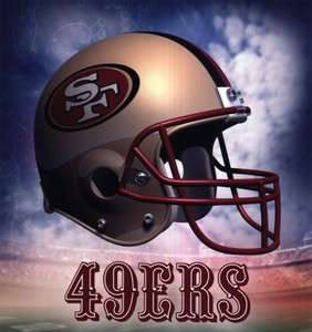 SAN FRANCISCO 49ERS HELMET LOGO NFL FRIDGE MAGNET  