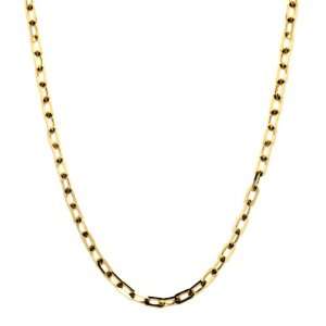14k Italian Yellow Gold 1.90mm Diamond Cut Anchor Link Chain Necklace 
