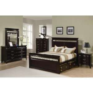  4pc Queen Size Bedroom Set in Espresso Finish