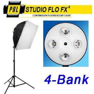   Single FLO FX4 Studio Fluorescent 4 Bank Softbox Set