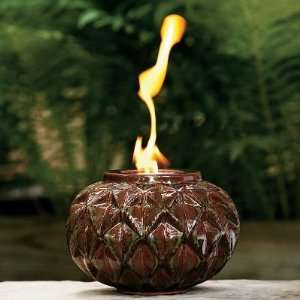   LARGE   Ceramic Firepot  Hand Glazed   11504492 Patio, Lawn & Garden