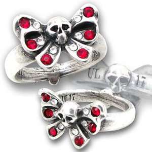  Bow Belles Alchemy Gothic Pewter Ring Size 8 (UK Q 