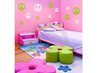 32 PEACE SIGNS Vinyl Wall Decals Stickers Room Decor  