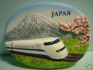 Shinkansen Bullet Train Mt.Fuji Japan Fridge Car Magnet  