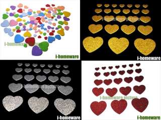   Party Heart Craft Foam 3D Self Adhesive Crafts Hearts Stickers  