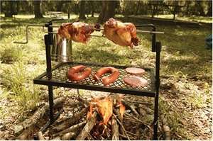 Texsport Rotisserie & Spit Grill Camping Fire Pits  