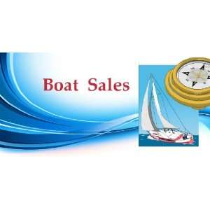  3x6 Vinyl Banner   Boat Sales 