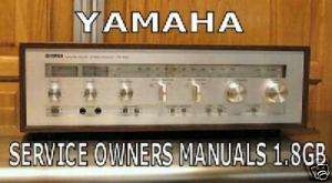 YAMAHA SERVICE MANUAL TUNER AMP RECEIVER PDF DVD BOOK  