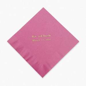 Personalized Candy Pink Luncheon Napkins   Tableware & Napkins