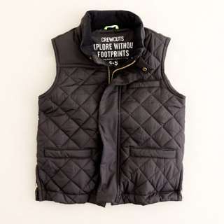 Boys quilted vest   nylon   Boys outerwear   J.Crew