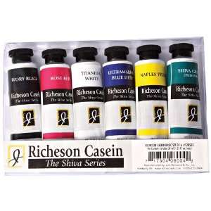  Jack Richeson 37 Ml Artist Casein Colors, Set of 6 Arts 