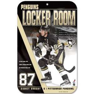  Pittsburgh Penguins Sidney Crosby Locker Room Sign 