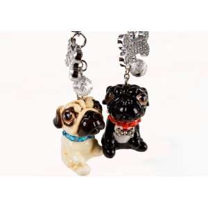  Pug Handmade Keyring (5cm x 5cm)