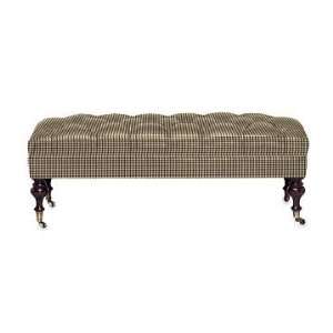 Williams Sonoma Home Fairfax Bench, Turned Leg with Tufted Top 
