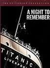 Night to Remember (DVD, 1998, Criterion Collection)