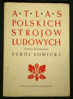 BOOK Polish Folk Costume Atlas pattern Poland Lowicz #7  
