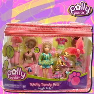 POLLY POCKET   TOTALLY TRENDY PETS JUNGLE TAILS  MATTEL  