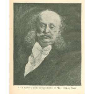  1896 Print Journalist Monsieur De Blowitz 