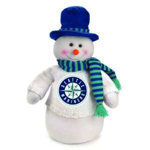 18 MLB Seattles Mariners Snowman Decoration Dressed for Winter 