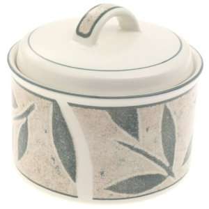    Mikasa Natures Song Stoneware Covered Sugar Bowl