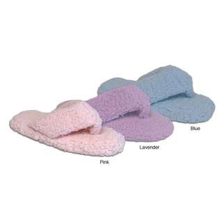   Escentials Micro Sherpa Aromatherapy Memory Foam Slippers 