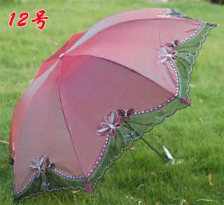 Parasol umbrella UV rain and shine Steel skeleton Wind type change 