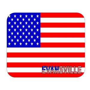  US Flag   Evansville, Indiana (IN) Mouse Pad Everything 