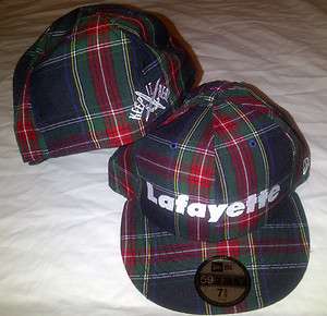   59Fifty Lafayette Cap Plaid Hat NWT Keep It Real Swords Authentic