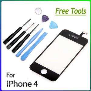Glass Digitizer Touch Screen Replacement For iPhone 4 4G 4th Gen(with 
