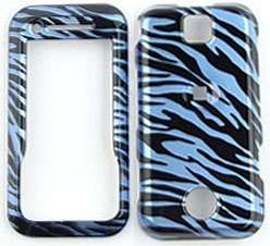 fit Motorola Rival Phone Skin Covers Cases BLUE Zebra  