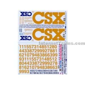    Microscale 1/29th Scale Diesel Decals   CSX 2002+ Toys & Games