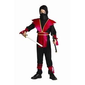  Red Ninja Master Child Costume By RG Child Medium (8 10 