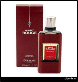 Habit Rouge * Guerlain 3.4 oz Men edt Cologne Sealed  