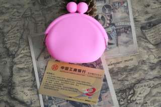   Round Coin Purses Wallet Card Rubber Key Phone Frog Design Bag Case
