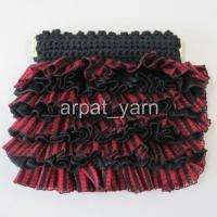 Japan Puppy yarn Frill Tape Stripe woven Ribbon yarn New2010