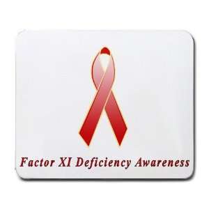  Factor XI Deficiency Awareness Ribbon Mouse Pad Office 