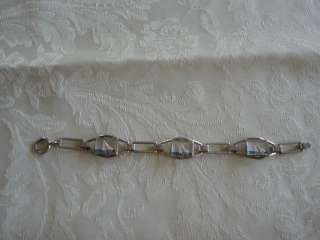 Vintage Sterling Silver Bracelet Sailboat Sailboats  