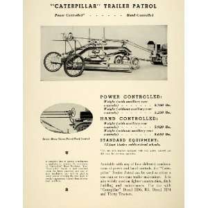  1937 Ad Caterpillar Trailer Patrol Diesel RD6 R5 RD4 