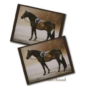  Saddled Bay Hunter Note Cards by Janet Crawford