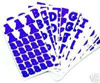 Frances Meyer Alphabet Stickers Blue for Scrapbooking  