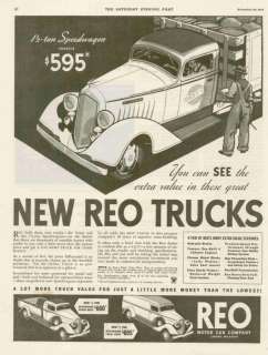 1934 Reo trucks 1 1/2 ton speedwagon Grey & Co. AD  