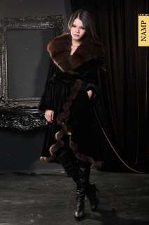 SAGA NEW Mink Womens Top luxury minks fur MINK Coat Marten fur One 