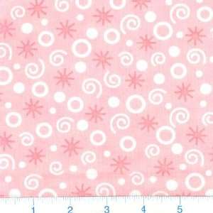  45 Wide Quilt Pink Swirls Cotton Candy Fabric By The 